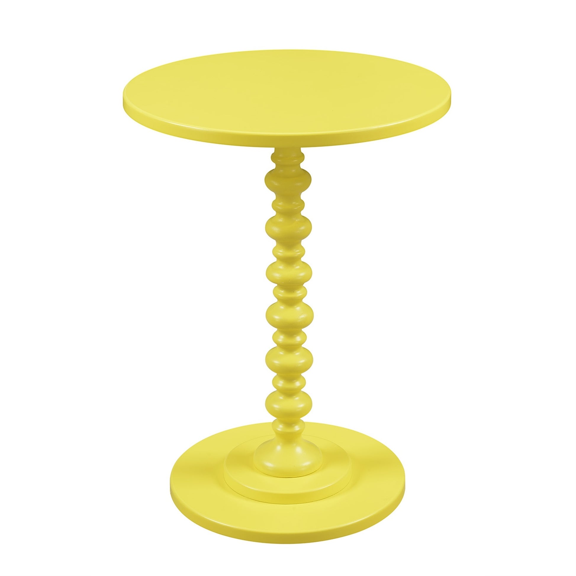 CasaFoyer Palm Beach Spindle Table - Elegant and Versatile Round Top End Table for Home Dcor - Easy Maintenance and Quick Assembly - Explore the Palm Beach Collection