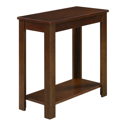 CasaFoyer Designs2Go Baja Chairside End Table - Versatile & Classic Furniture with Woodgrain Finish & Bottom Shelf - Ample Storage & Display Space