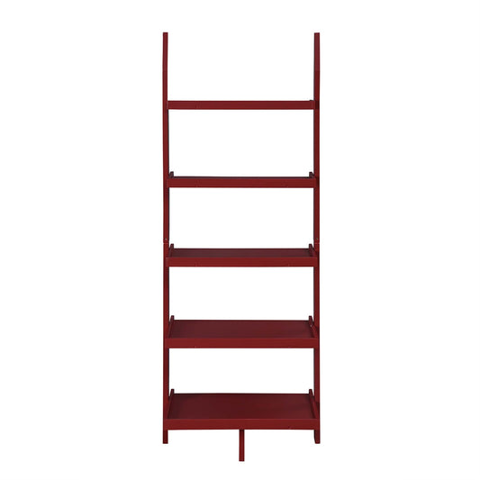 CasaFoyer American Heritage Bookshelf Ladder - Timeless Design, 5 Spacious Shelves, Versatile Storage for Books and Collectibles - Perfect for Living Room or Office