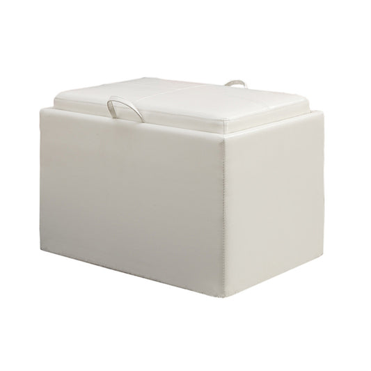 CasaFoyer Designs4Comfort Storage Ottoman with Reversible Tray - Convenient Access, Versatile Use, Long-lasting Enjoyment