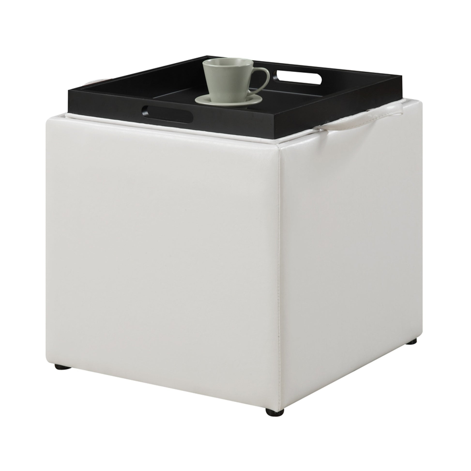 CasaFoyer Delightful Designs4Comfort Park Avenue Ottoman with Stool & Reversible Tray - Convenient, Versatile, and Stylish.