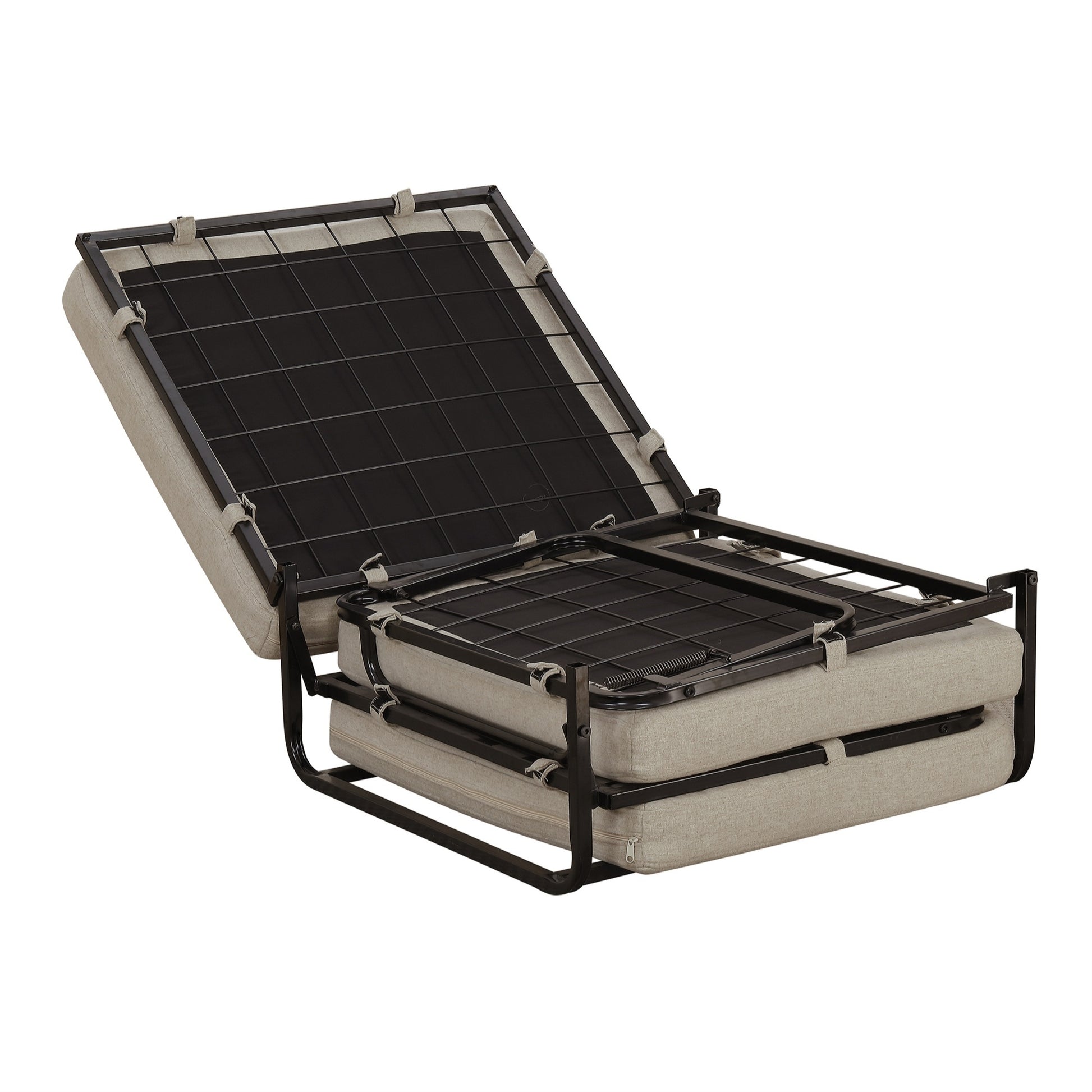 CasaFoyer Designs4Comfort Folding Bed Ottoman - Stylish & Versatile Twin Size Bed, Space-Saving Solution for Overnight Guests