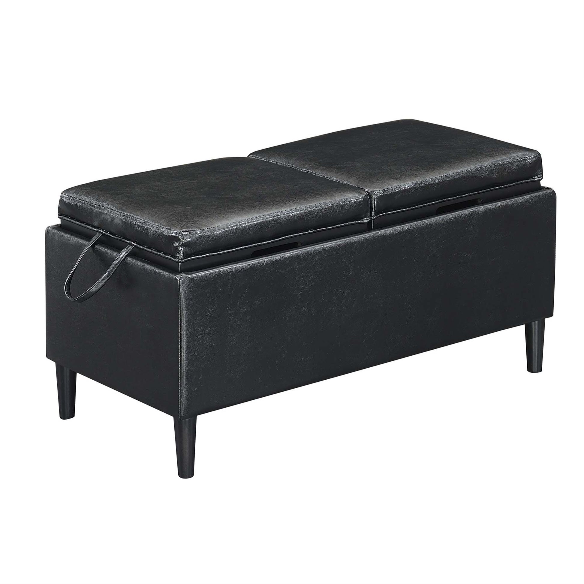 CasaFoyer Designs4Comfort Magnolia Storage Ottoman with Reversible Trays - Stylish and Functional Home Decor with Ample Storage Space.
