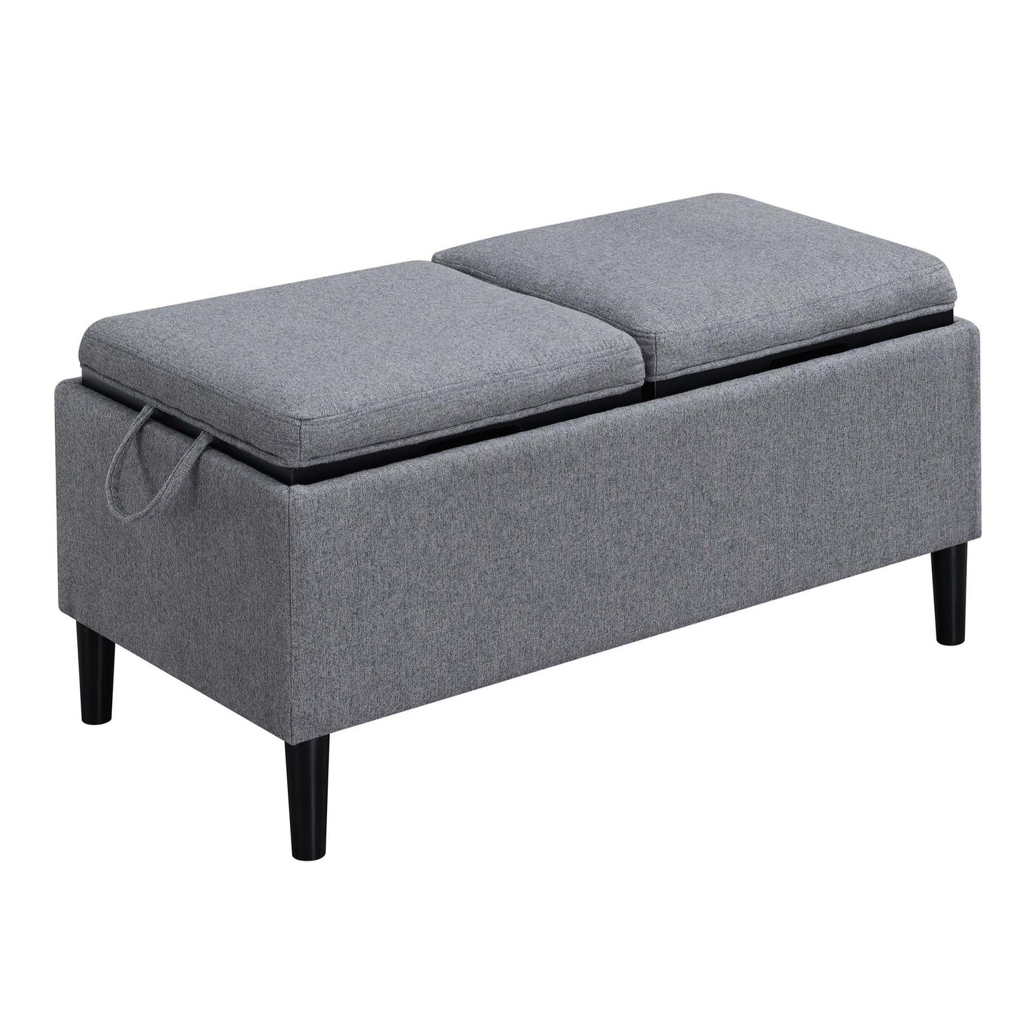 CasaFoyer Designs4Comfort Magnolia Storage Ottoman with Reversible Trays - Versatile and Stylish Home Decor Solution with Spacious Interior Storage