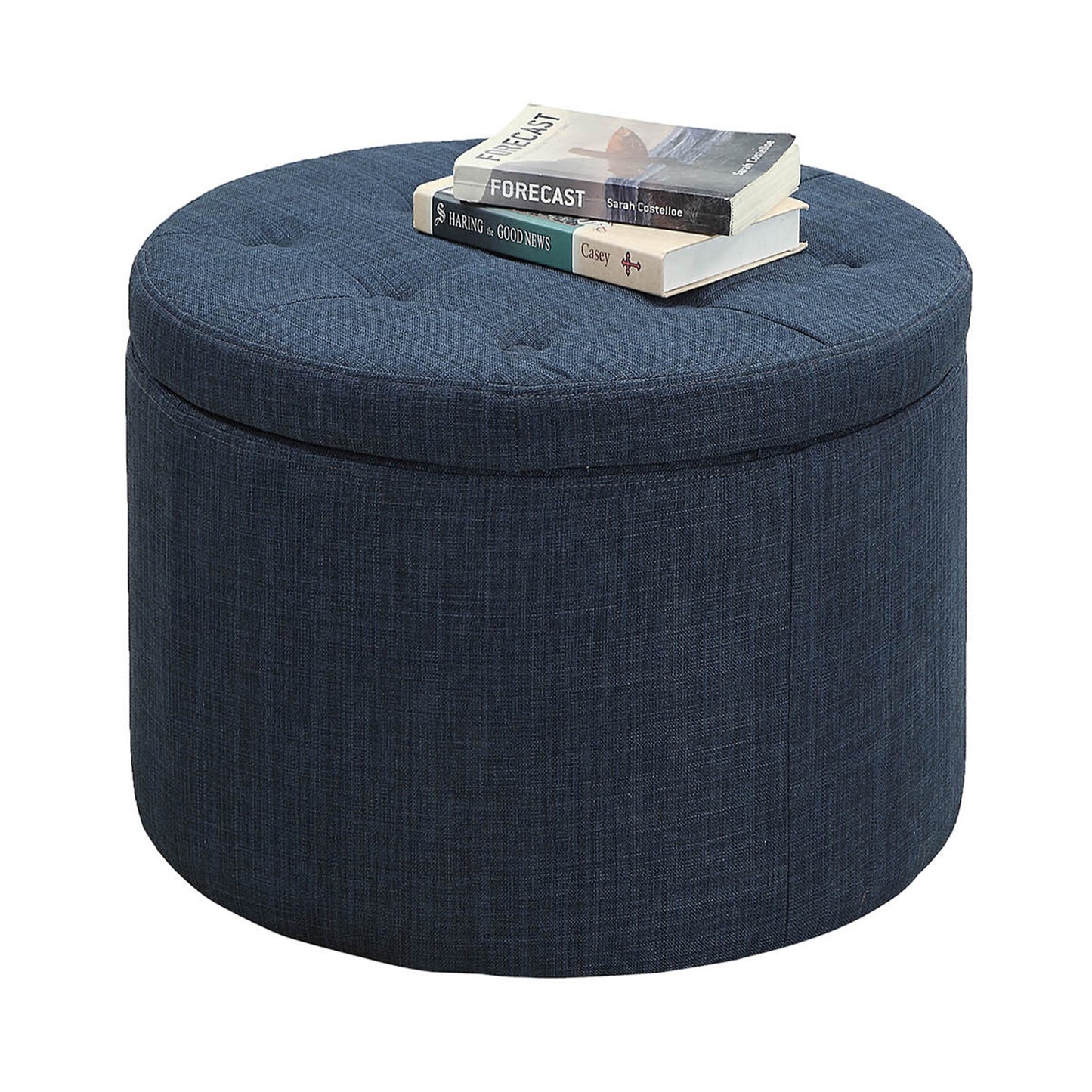 CasaFoyer Designs4Comfort Round Shoe Storage Ottoman - Stylish & Functional Home Decor Upgrade with 12 Compartments & Extra Space for Accessories