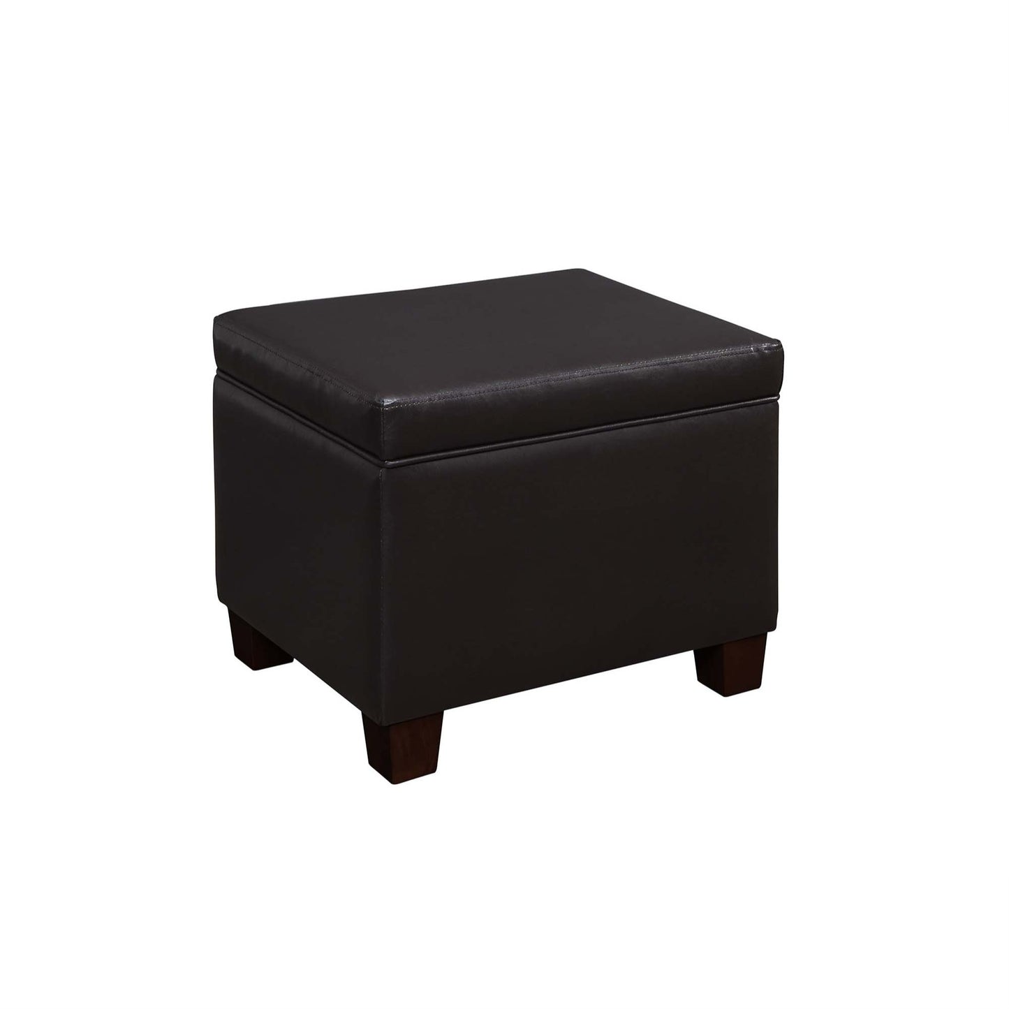 CasaFoyer Designs4Comfort Madison Storage Ottoman - Stylish & Functional Faux Leather Ottoman with Concealed Storage Space & Easy Assembly