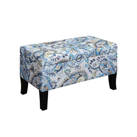 CasaFoyer Designs4Comfort Winslow Storage Ottoman - Versatile & Stylish Home Decor with Ample Storage Space, Elegant Solid Wood Feet, Extra Seating & Decorative Accent Piece - Built to Last, Years of Enjoyment