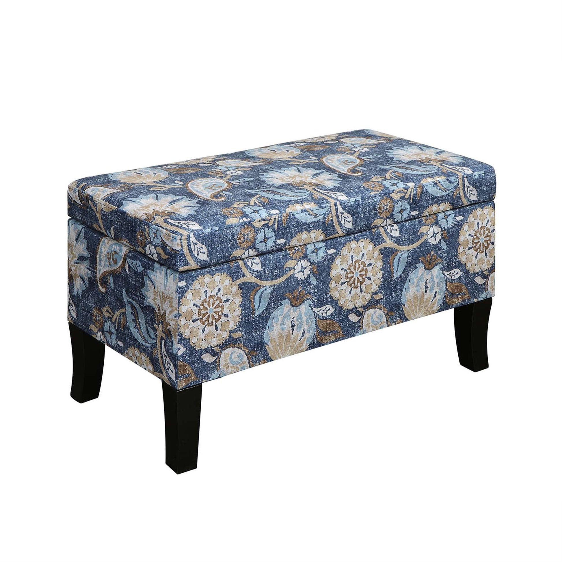 CasaFoyer Designs4Comfort Winslow Storage Ottoman - Stylish & Versatile Home Decor with Generous Storage Space & Solid Wood Feet