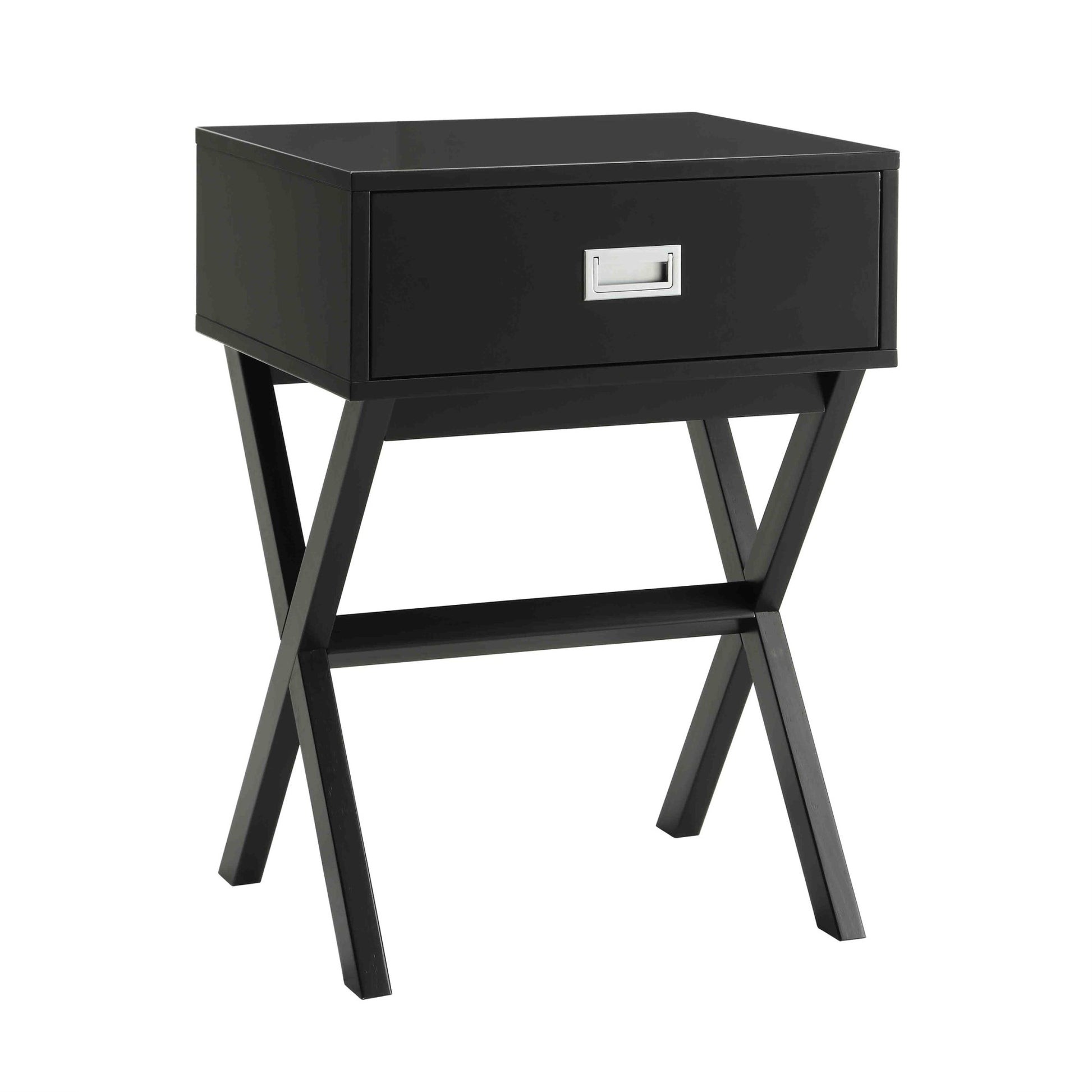 CasaFoyer Designs2Go Landon 1 Drawer End Table - Contemporary, Spacious Trunk-Like Drawer, Generous Surface Area, Versatile & Stylish