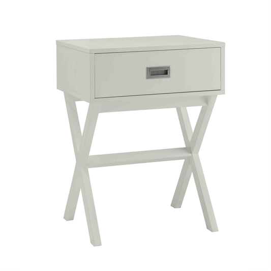 CasaFoyer Designs2Go Landon 1 Drawer End Table - Contemporary, Spacious Trunk-Like Drawer, Generous Surface Area, Versatile, Enhances Any Interior Design