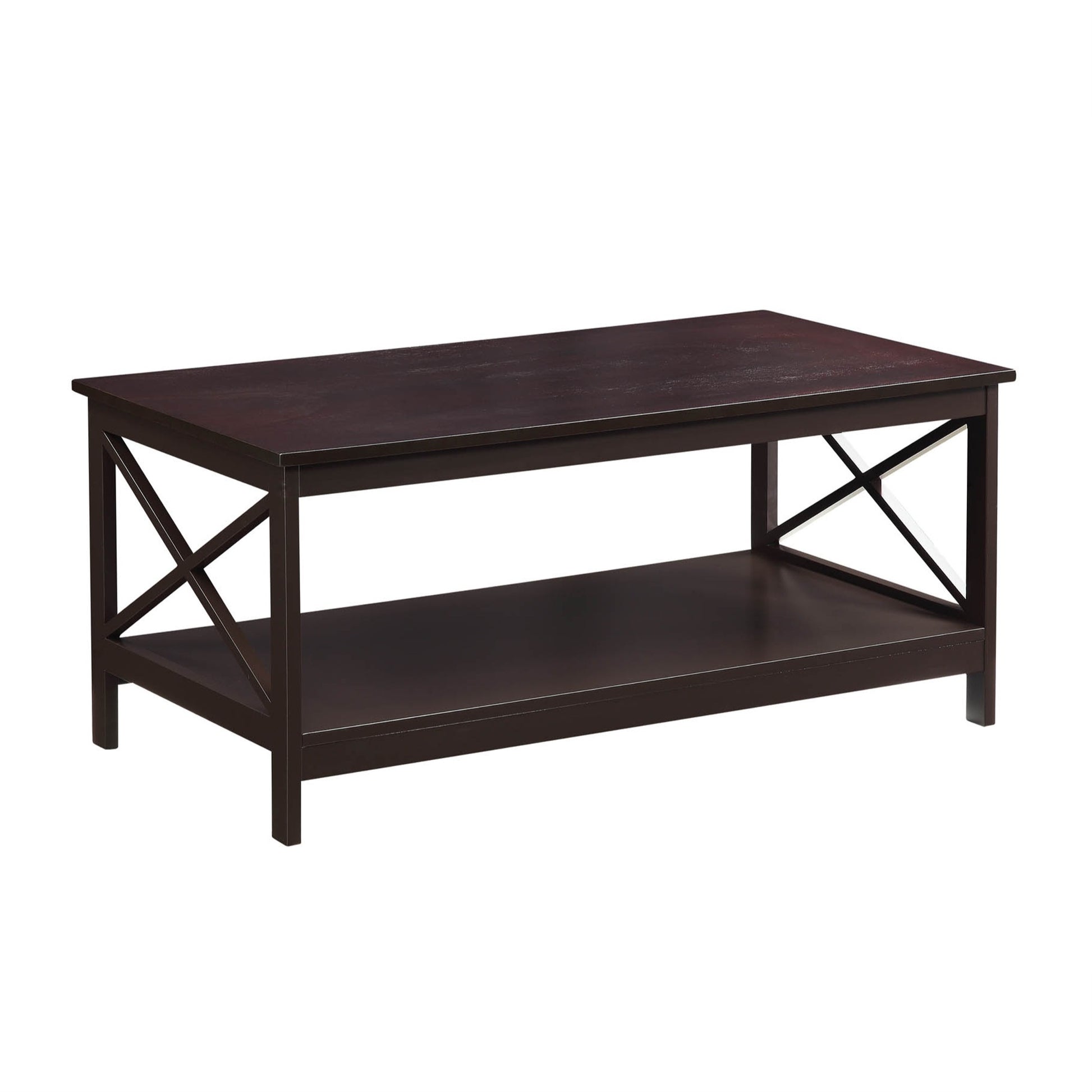 CasaFoyer Oxford Coffee Table with Shelf - Enhance Your Home Ambiance, Complements Any Decor, Convenient Bottom Shelf, Showcase Collectibles, Easy Reach. (Shelf Sold Separately)