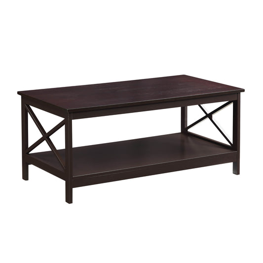 CasaFoyer Oxford Coffee Table with Shelf - Enhance Your Home Ambiance, Complements Any Decor, Convenient Bottom Shelf, Showcase Collectibles, Easy Reach. (Shelf Sold Separately)