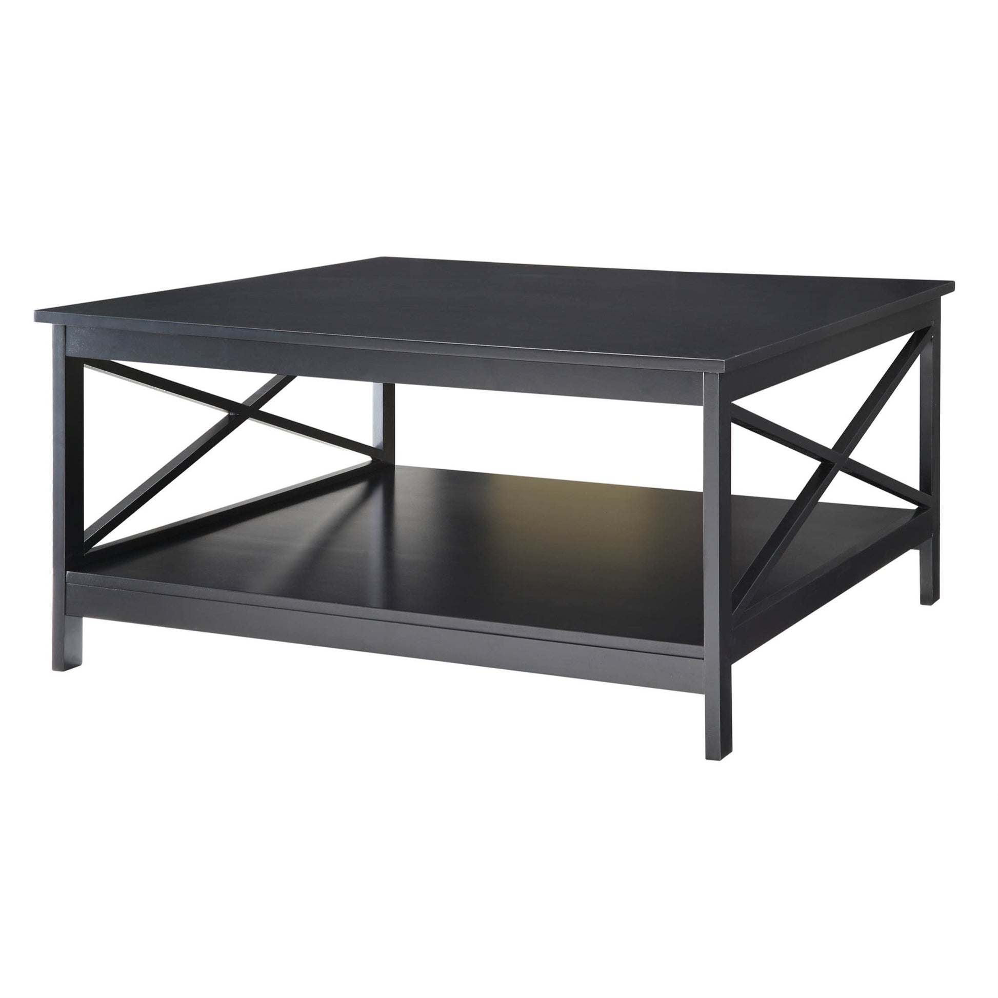 CasaFoyer Oxford 36" Square Coffee Table with Shelf - Elegant Home Decor, Ample Storage Space, Generously Sized Tabletop. (Table Sold Separately)