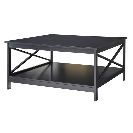 CasaFoyer Oxford 36" Square Coffee Table with Shelf - Elegant Home Decor, Ample Storage Space, Generously Sized Tabletop. (Table Sold Separately)