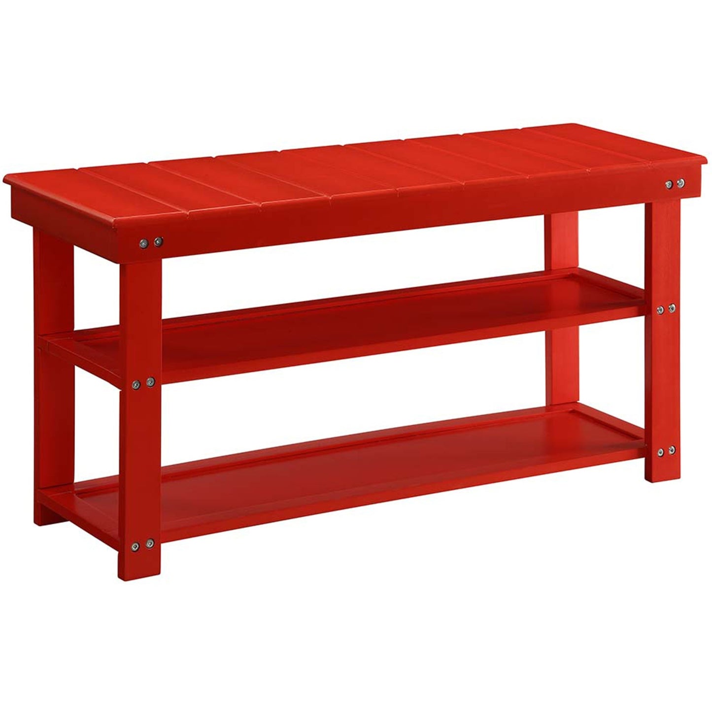 CasaFoyer Oxford Utility Mudroom Bench with Shelves - Contemporary Entryway Furniture with Comfortable Seating and Convenient Shoe Storage - Durable MDF and Solid Wood Construction - Easy Assembly - CasaFoyer
