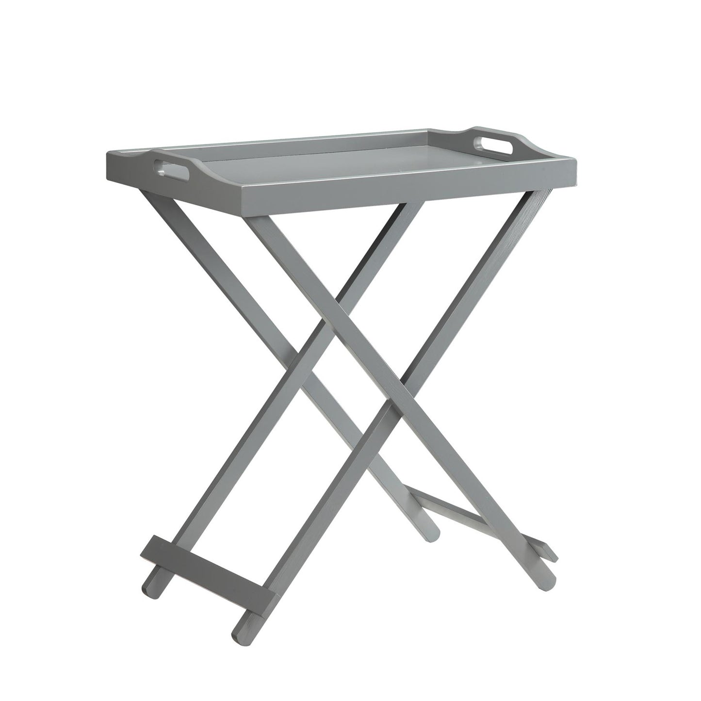 CasaFoyer Designs2Go Folding Tray Table - Portable & Durable TV Tray for Home Activities - Modern Design - No Assembly Required - Non-Toxic Coating - Solid Wood Legs - Not for Food Contact