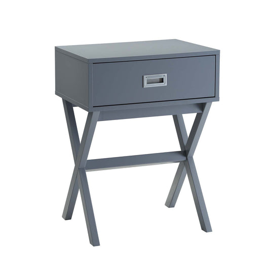 CasaFoyer Designs2Go Landon 1 Drawer End Table - Contemporary Style with Spacious Drawer and Generous Surface Area - Versatile and Stylish Addition to Any Home