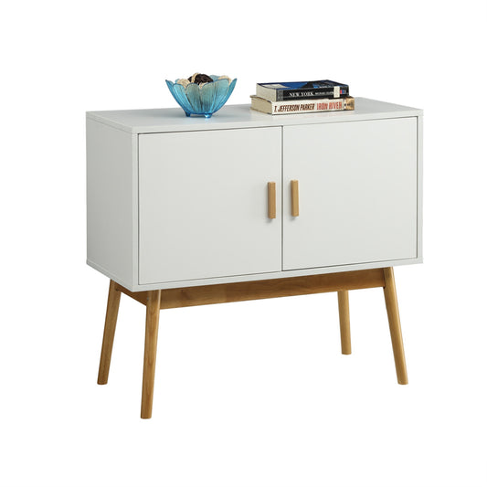 CasaFoyer Oslo Storage Console with Cabinet and Shelves - Contemporary Design, Ample Storage, Reversible Doors, Engaging Conversational Piece