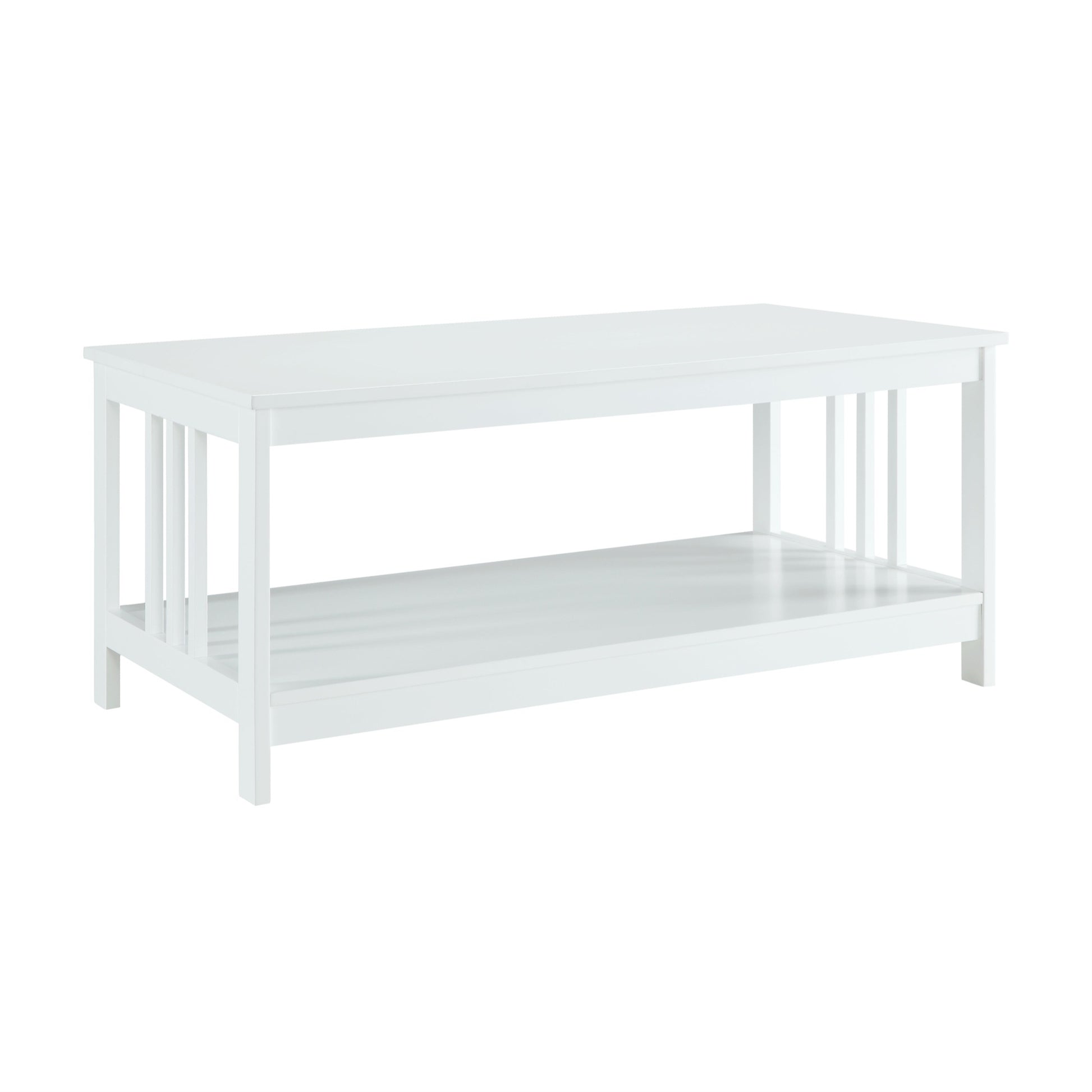 CasaFoyer Mission Coffee Table with Bottom Shelf - Enhance Your Home Decor with this Stylish and Functional Table. Shelf Sold Separately.