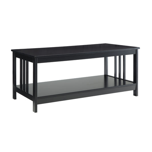 CasaFoyer Mission Coffee Table with Shelf - Stylish and Functional Home Decor - Ample Space for Displaying Collectibles - Table and Shelf Sold Separately