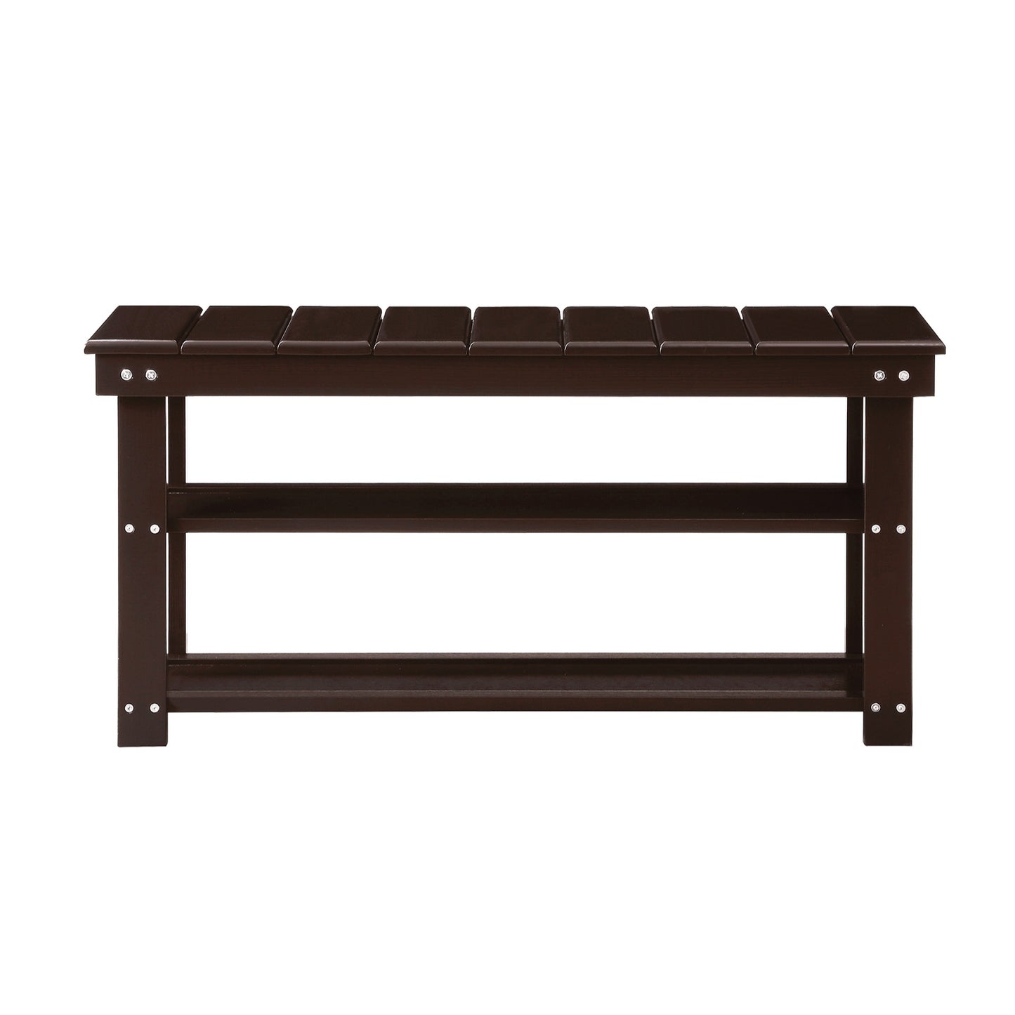 CasaFoyer Oxford Utility Mudroom Bench with Shelves - Contemporary Elegance, Comfortable Seating, Ideal Storage Solution for Entryway - Durable and Safe - Easy 3-Step Assembly - Part of Oxford Collection