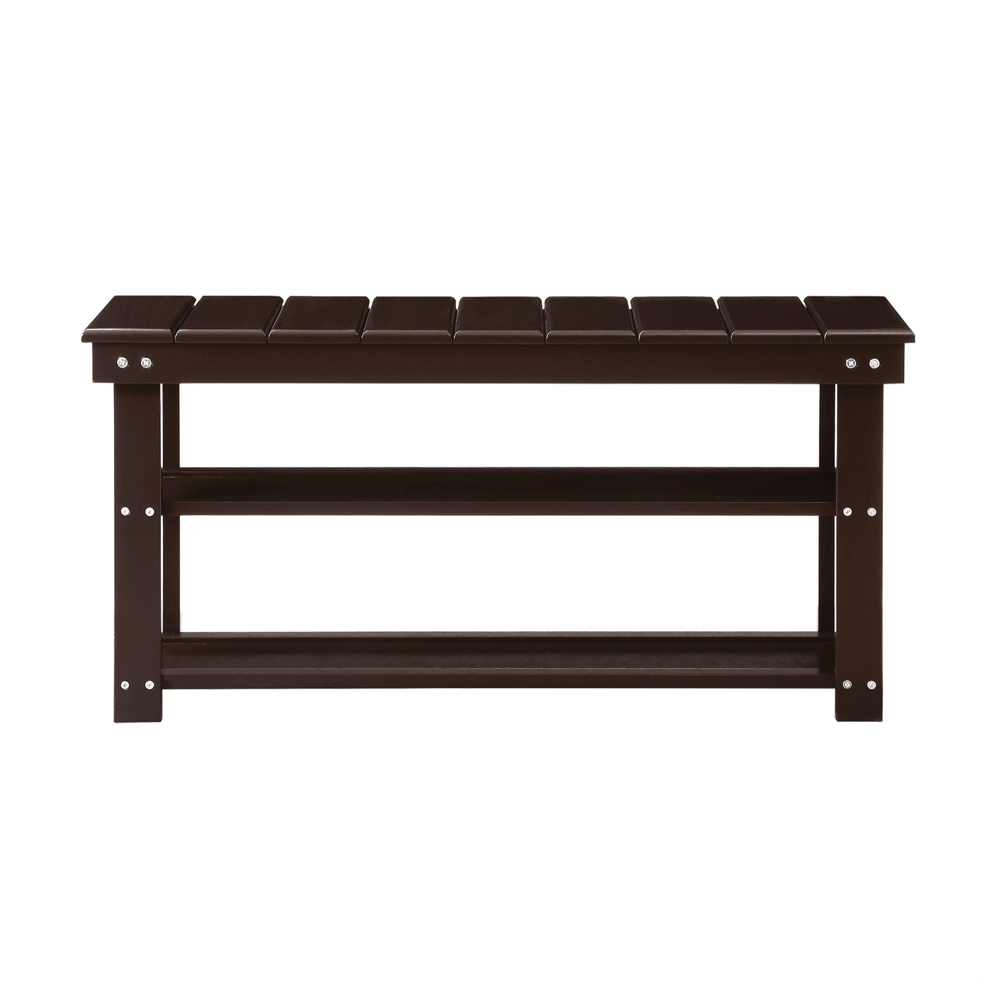 CasaFoyer Oxford Utility Mudroom Bench with Shelves - Contemporary Elegance, Comfortable Seating, Ideal Storage Solution for Entryway - Durable and Safe - Easy 3-Step Assembly - Part of Oxford Collection