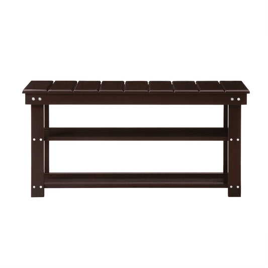 CasaFoyer Oxford Utility Mudroom Bench with Shelves - Contemporary Elegance, Comfortable Seating, Ideal Storage Solution for Entryway - Durable and Safe - Easy 3-Step Assembly - Part of Oxford Collection