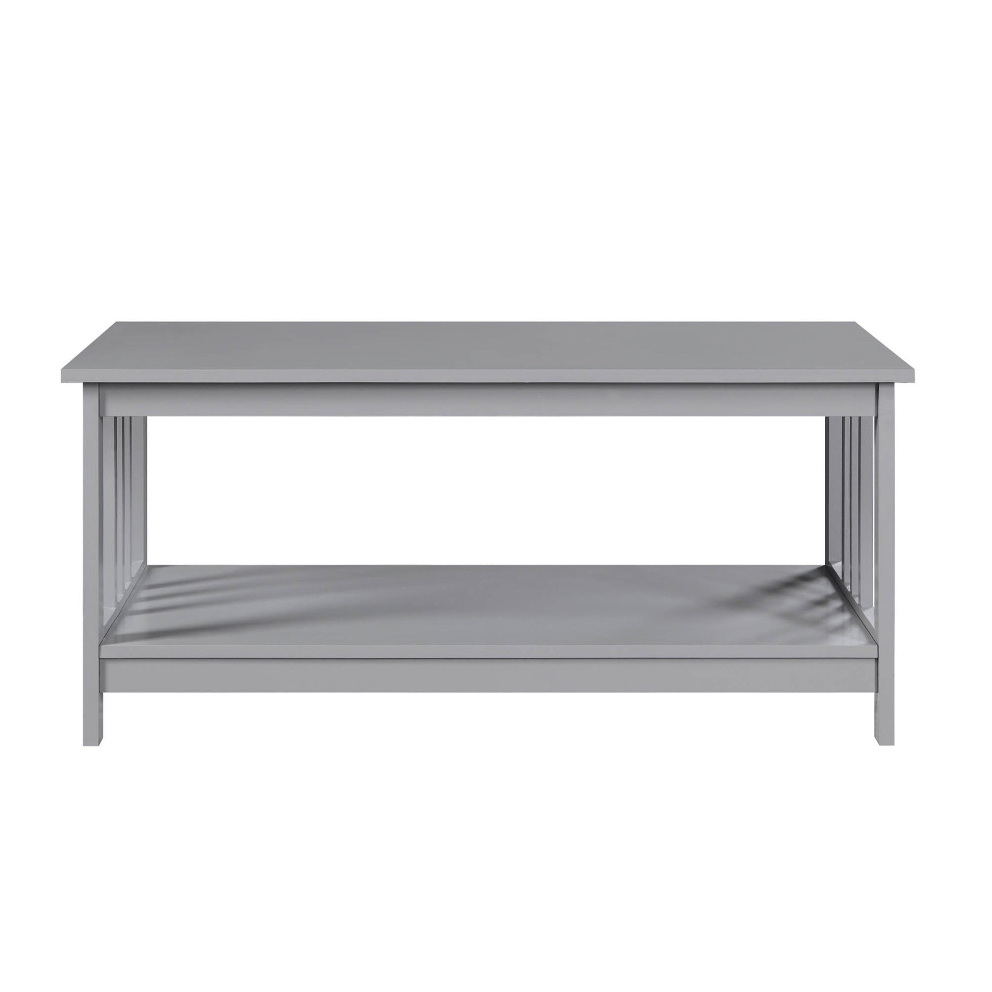 CasaFoyer Mission Coffee Table with Shelf - Stylish and Functional Home Decor - Ample Space for Display - Table and Shelf Sold Separately