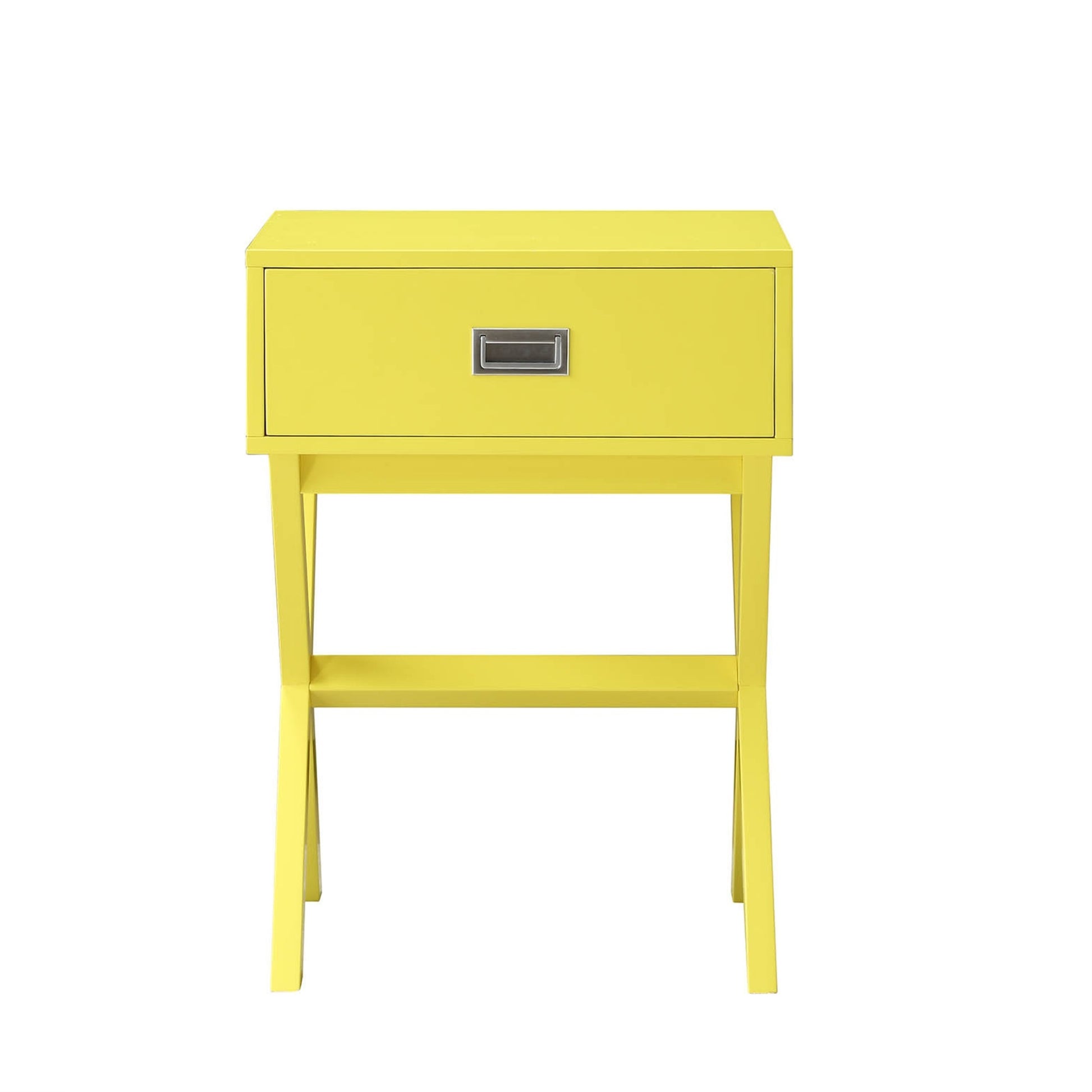 CasaFoyer Designs2Go Landon 1 Drawer End Table - Contemporary, Spacious Trunk-Like Drawer, Generous Surface Area, Versatile & Stylish