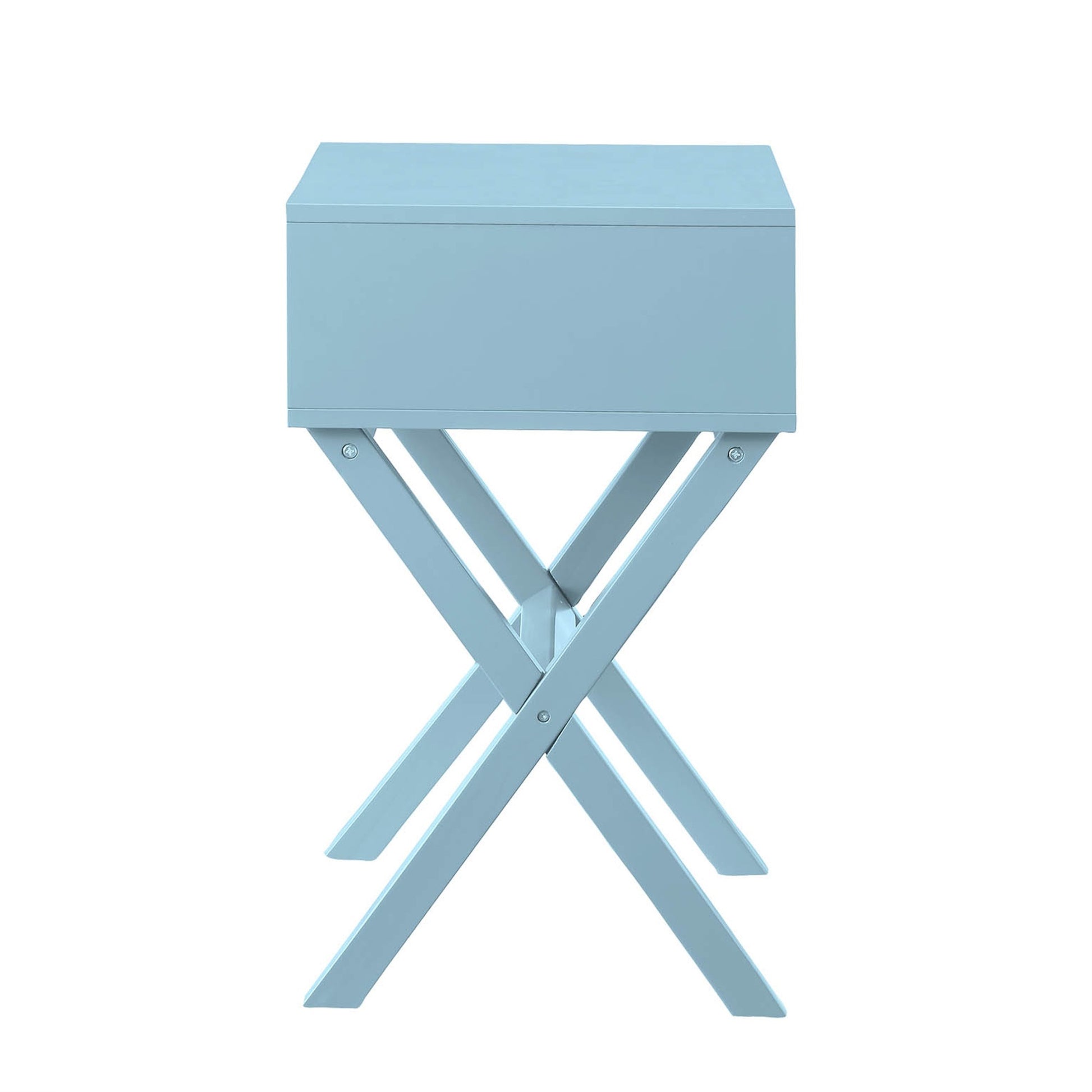CasaFoyer Designs2Go Landon 1 Drawer End Table - Contemporary Style with Spacious Trunk-Like Drawer - Perfect for Storing Living Essentials