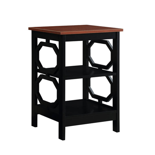 CasaFoyer Omega End Table with Shelves - Minimalist Design, Elegant and Durable - Convenient Storage and Display Options - Perfect Addition to Any Home Decor - Explore the Omega Collection for a Complete Look