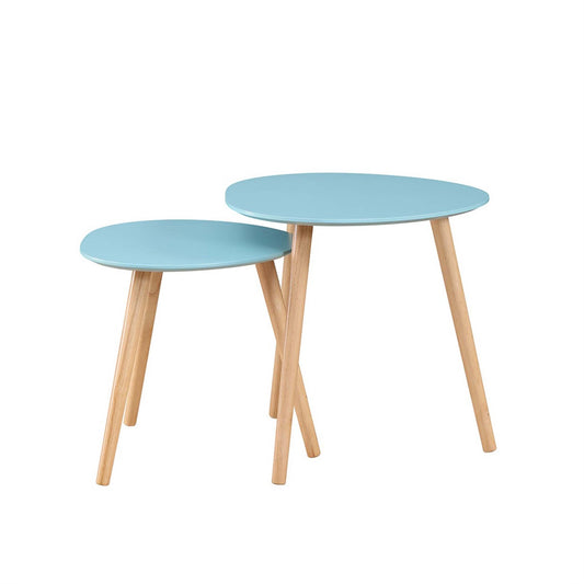 CasaFoyer "Oslo Nesting End Tables - Mid Century Style, Versatile & Functional, Solid Wood Legs, Easy Assembly - Multiple Finishes Available - Oslo Collection"