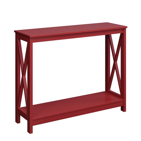 CasaFoyer Oxford Console Table with Shelf - Enhance Home Decor, Ample Space for Collectibles & Essentials. Items sold separately.