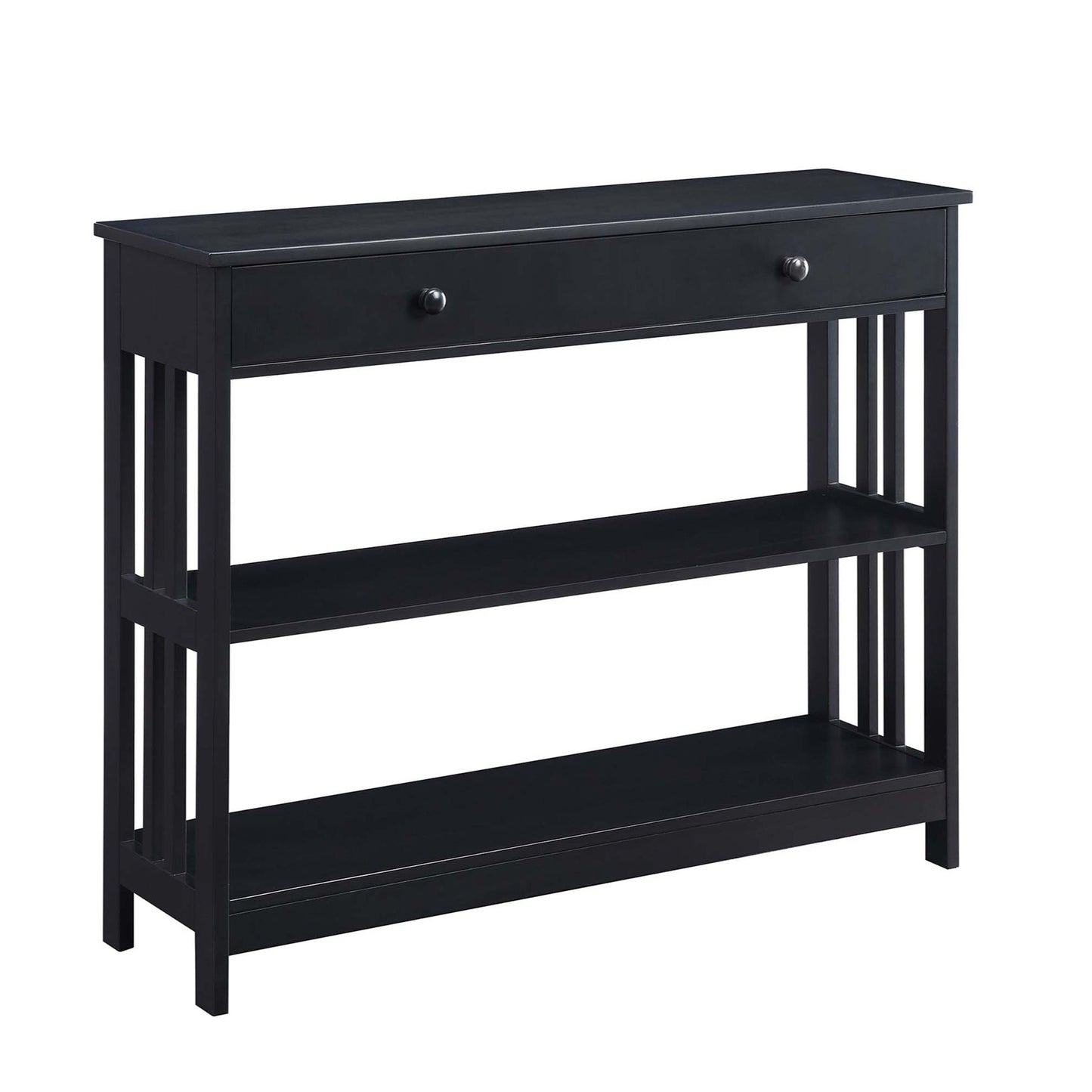 CasaFoyer Mission 1 Drawer Console Table with Shelves by - Sleek & Contemporary Design, Durable MDF Construction, Easy Assembly, Perfect for Entryway or Living Room