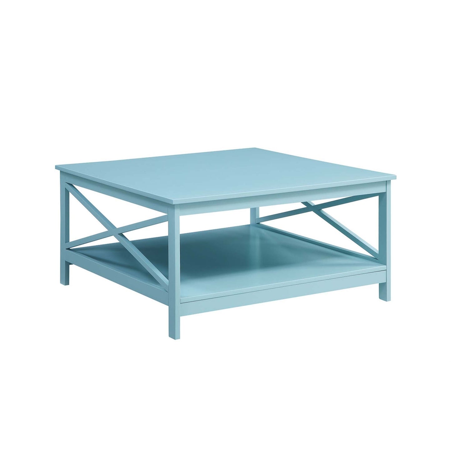 CasaFoyer Oxford Coffee Table - 36" Square Design with Shelf for Home Decor - Ample Space for Collectibles - Spacious Table Top - Sold Separately