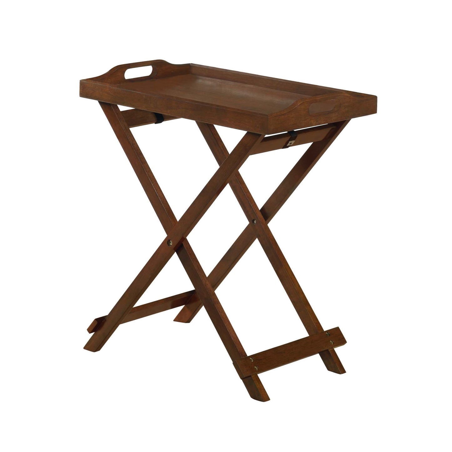 CasaFoyer Designs2Go Folding Tray Table - Portable & Durable TV Tray for Home Activities - Non-Toxic Paint Finish - Sturdy Solid Wood Legs - No Assembly Required