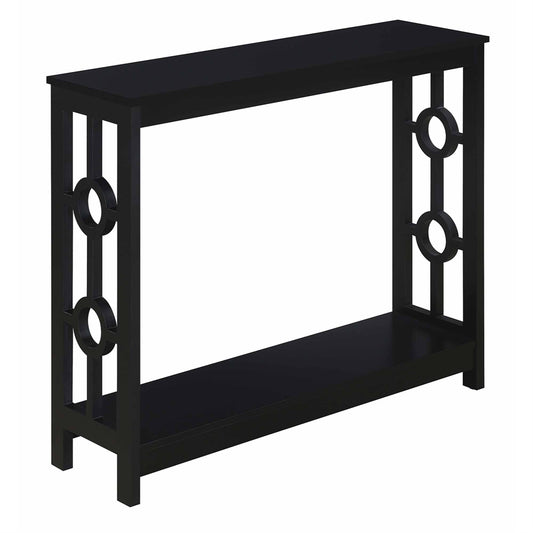CasaFoyer Ring Console Table with Shelf - Contemporary Design, Durable Construction, Ample Storage Space, Easy Assembly - Perfect for Living Rooms and Home Offices