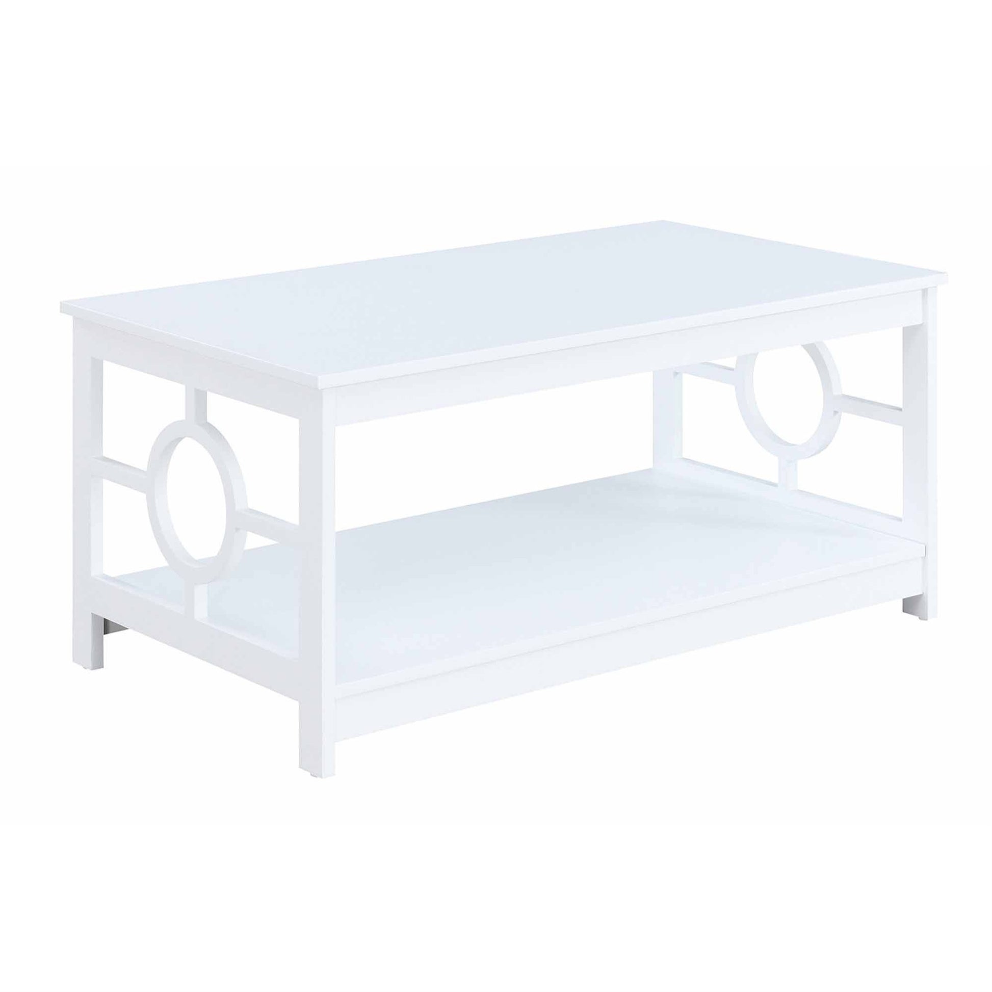 CasaFoyer Ring Coffee Table with Shelf - Sleek Design, Durable Construction, Ample Storage Space - Perfect for Home Decor - Easy Assembly - Part of the Ring Collection
