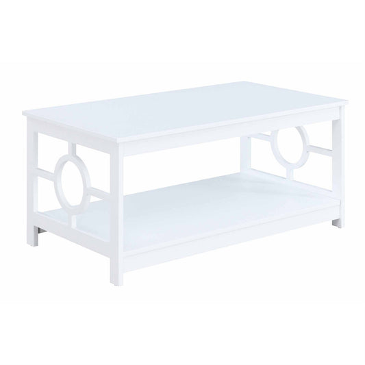 CasaFoyer Ring Coffee Table with Shelf - Sleek Design, Durable Construction, Ample Storage Space - Perfect for Home Decor - Easy Assembly - Part of the Ring Collection