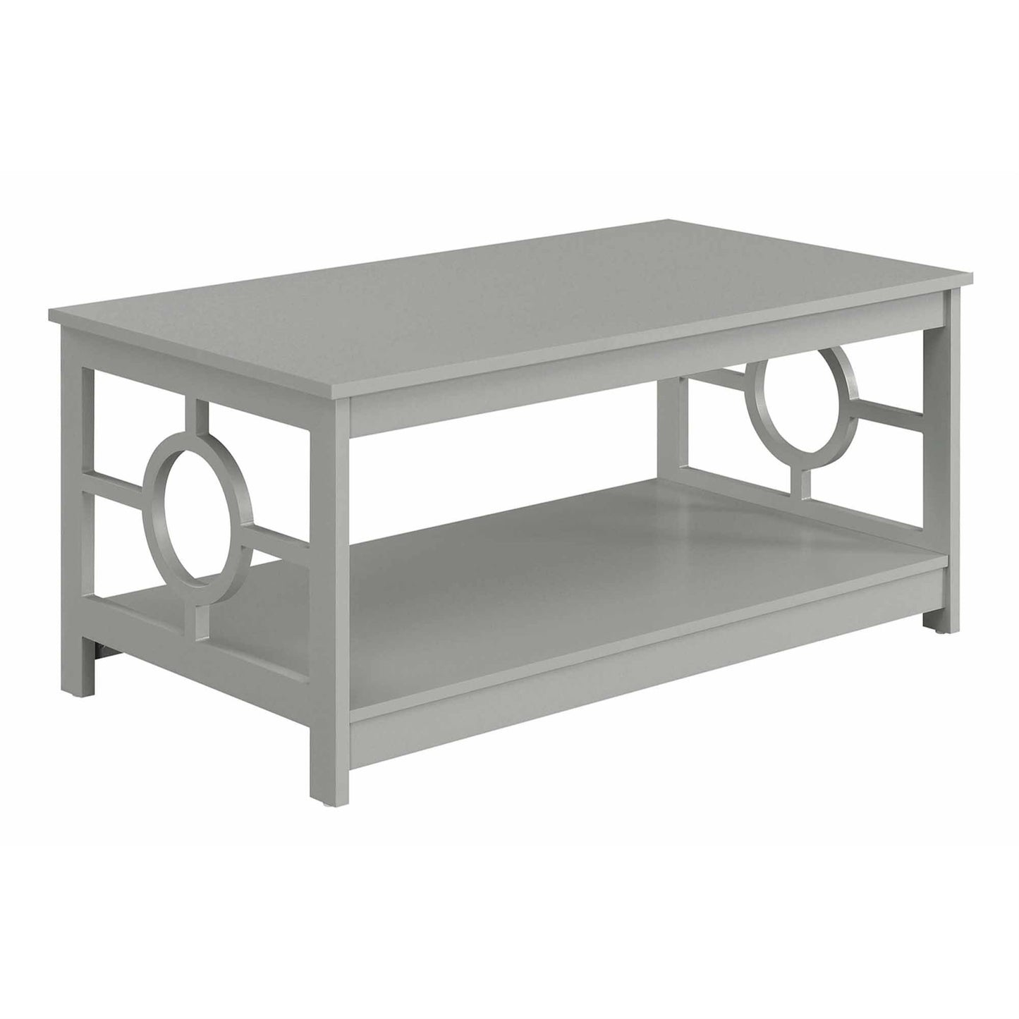 CasaFoyer Ring Coffee Table with Shelf - Sleek Design, Durable Construction, Easy to Clean, Spacious Display Area, Easy Assembly - Part of the Ring Collection