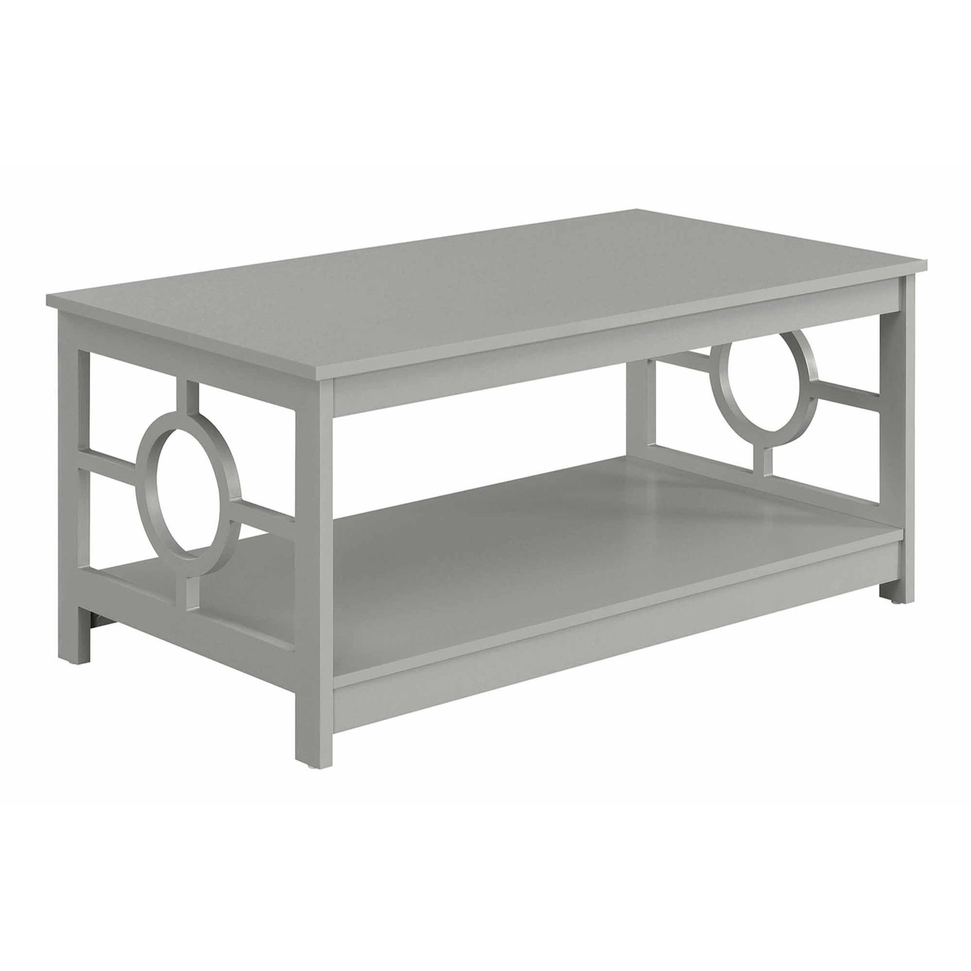 CasaFoyer Ring Coffee Table with Shelf - Sleek Design, Durable Construction, Easy to Clean, Spacious Display Area, Easy Assembly - Part of the Ring Collection