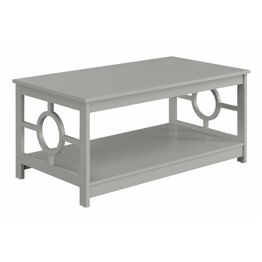 CasaFoyer Ring Coffee Table with Shelf - Sleek Design, Durable Construction, Easy to Clean, Spacious Display Area, Easy Assembly - Part of the Ring Collection