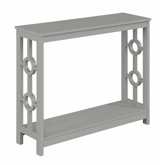 CasaFoyer Ring Console Table with Shelf - Contemporary Design, Durable Construction, Ample Storage Space, Easy Assembly, Versatile Placement.