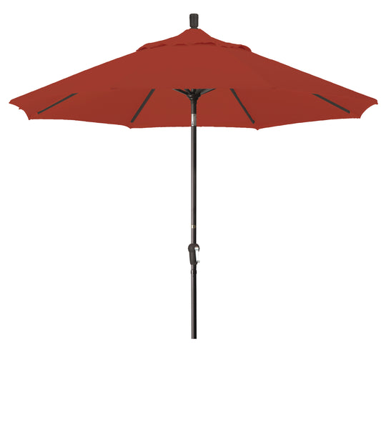 CasaFoyer 9ft California Umbrella - Market Style, Crank-to-Open & Tilt, Auto-Tilt, Durable Frame - Residential Favorite
