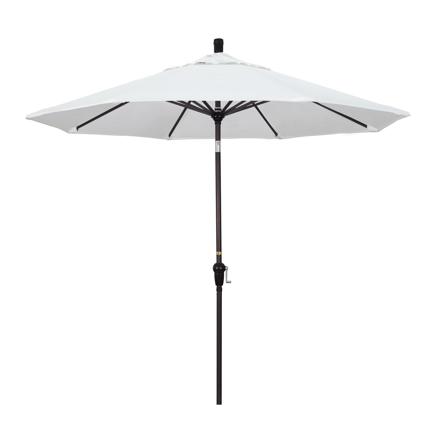 CasaFoyer 9ft California Market Style Umbrella with Crank-to-Open, Crank-to-Tilt, and Auto-Tilt Feature - Attractive Design, Durable Frame, User-Friendly