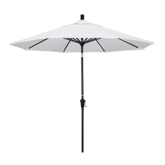 CasaFoyer 9ft California Market Style Umbrella with Crank-to-Open, Crank-to-Tilt, and Auto-Tilt Feature - Attractive Design, Durable Frame, User-Friendly