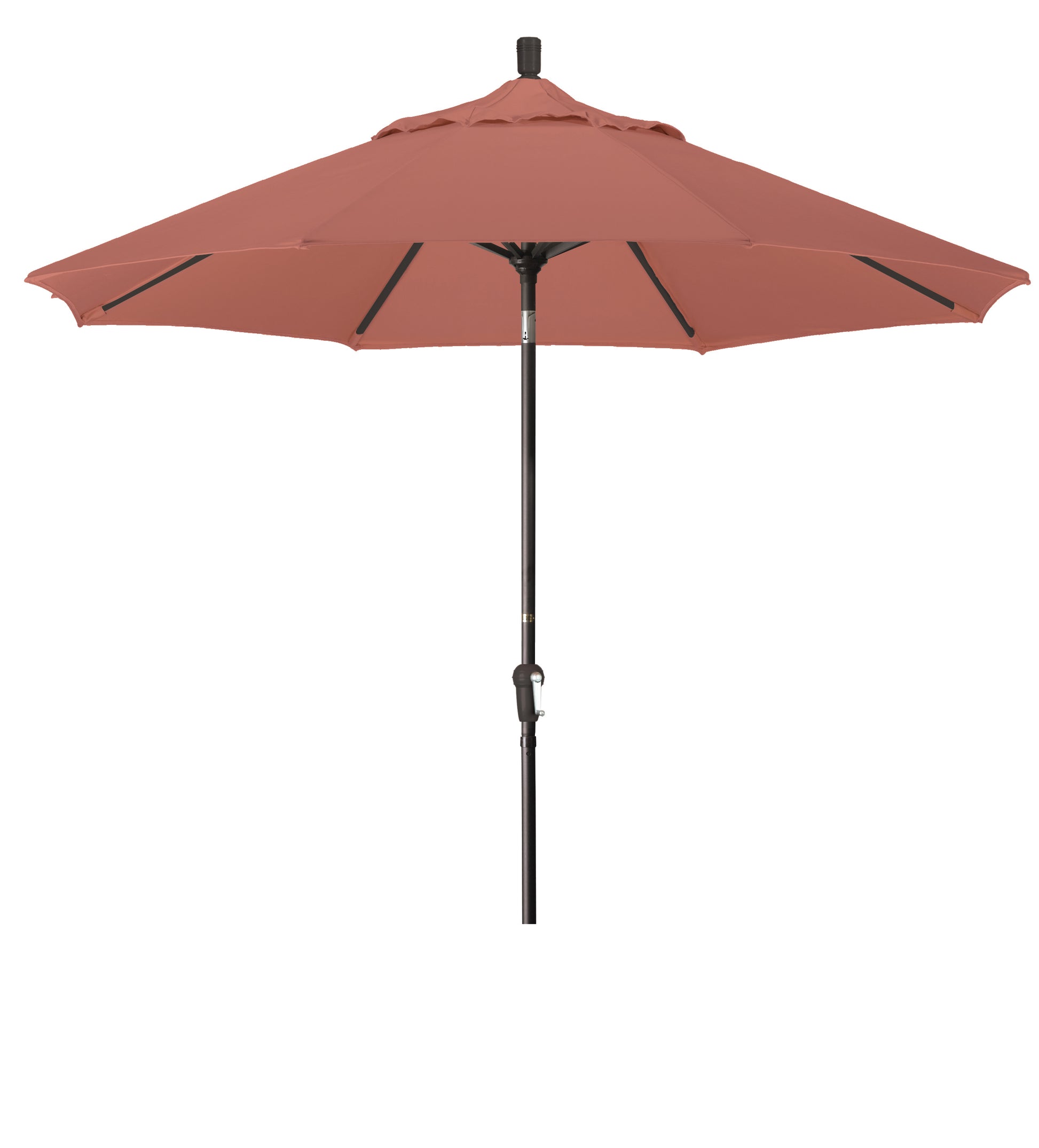 CasaFoyer 9' California Market Style Umbrella with Crank-to-Open and Auto-Tilt Mechanism - Durable Frame, Convenient and Versatile - Ideal for Residential Use