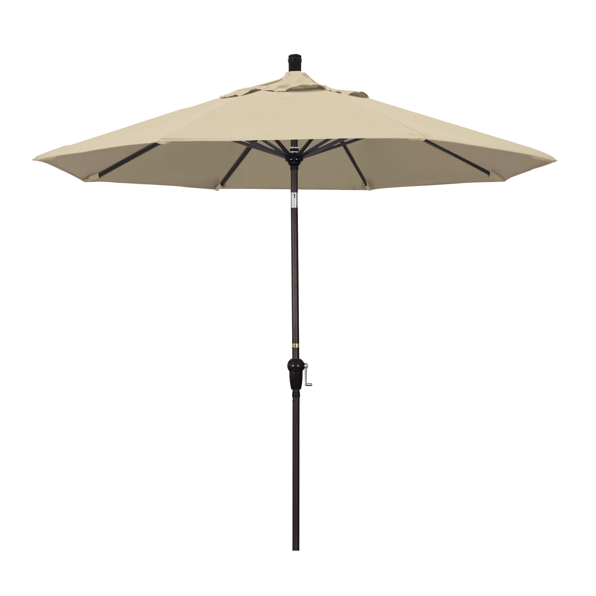 CasaFoyer 9ft California Umbrella - Market Style, Crank-to-Open/Crank-to-Tilt, Auto-Tilt, Durable Frame - Ideal for Residential Use