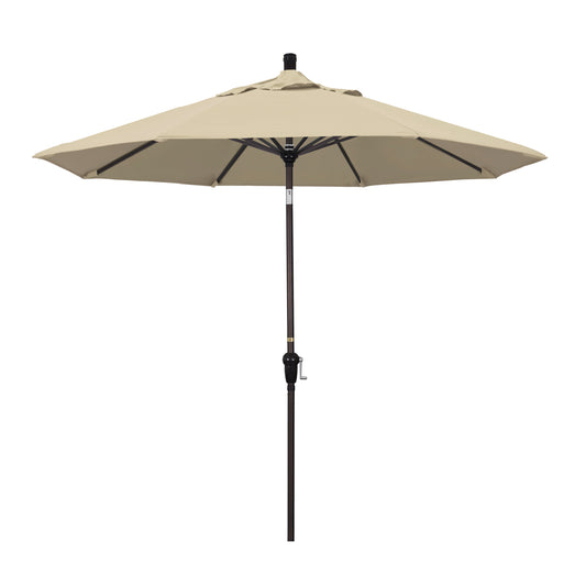 CasaFoyer 9ft California Umbrella - Market Style, Crank-to-Open/Crank-to-Tilt, Auto-Tilt, Durable Frame - Ideal for Residential Use