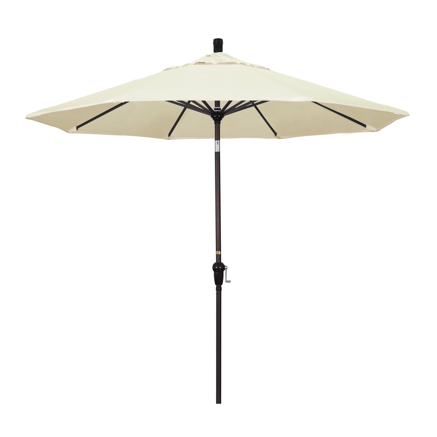 CasaFoyer 9ft California Umbrella - Market Style, Crank-to-Open/Crank-to-Tilt, Auto-Tilt, Durable Frame - Ideal for Residential Use